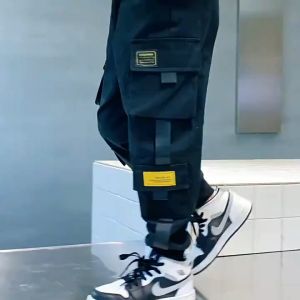 Kids Cargo Jogger Pants For Boys Girls Loosejogging Pants Baggy Trousers Pocket Pantalon 5-12 Years Loose Cotton Slacks Pants