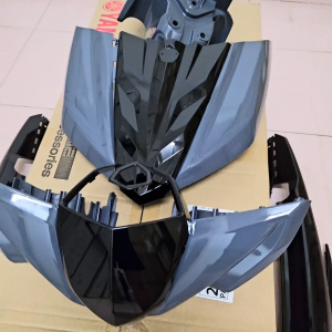 YAMAHA AVANTIZ BODY COVER SET + GRAFIK B92-F0000-00-3E PASTEL DARK GREY KELABU GELAP + GRAFIK