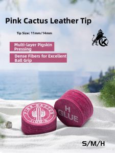 Konllen | Cactus Pink 9-Ball Cue High Hardness Multiple Layers Pig Leather
