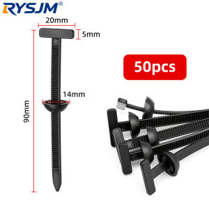 RYSJM | Universal Core Nail Cable Tie Buckle Car Fender Mudguard Inner Lining Trunk Fixed Fastener Clip Self-Locking Zip Ties Fastener