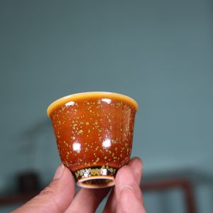 Jingdezhen Ancient Method Handmade Ceramic Tea Cup Floral Glaze Incense Cup Single Color Glaze Porcelain Tea Set Vintage Style