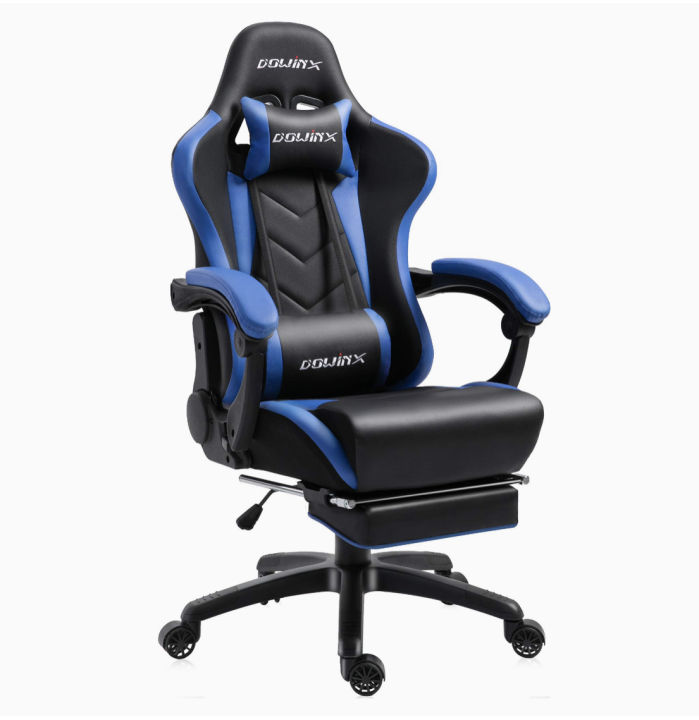 Dowinx Gaming Chair Ergonomic Racing Style Recliner with Massage