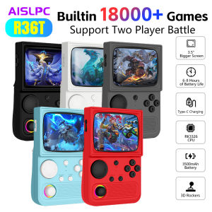 R36T Retro Handheld Game Console EmuEMEC System Wi-Fi Support 22000+Games 128GB 3.5 IPS  Screen Portable Pocket Video Console