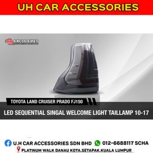 TOYOTA LAND CRUISER PRADO FJ150 2010-2017 LED WELCOME LIGHT SEQUENTIAL SIGNAL TAILLAMP