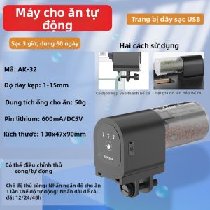 sunsun | Máy Cho Thức Ăn Tự Động có Đồng Hồ cho Rùa và Cá Máy Cho Thức Ăn Thông Minh Nhỏ