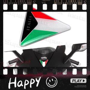 3D Motorcycle Sticker Reflective Limited Edition Italia Flag Emblem Decals Tank Tail Box Side Stripe Bike Car Accessories For Vespa GTS GTV Sprint Primavera150 S150 Ducati Benelli Aprilia RSV4