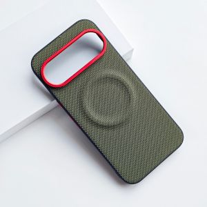 For Google Pixel 11 10 Pro XL Case Matte Nylon Woven Anti Slip for Magsafe Magnetic Soft Cover for Google Pixel11 10 9 Pro Shell