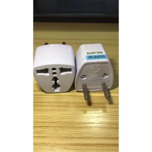 Ổ Chuyển Đổi Phích Cắm Từ 3 Chân Sang 2 Chân Nguồn 220V Màu Trắng