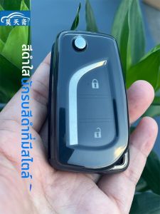 เคสกุญแจรถยนต์ TPU ใสสำหรับ Toyota Harrier RAV4 Corolla Cross พร้อมหัวเข็มขัด ป้องกันรอยขีดข่วน ทนทานต่อรอยขีดข่วน