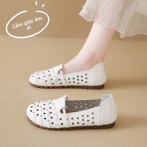 SHIYAN | Dép Bẹt Dễ Thở Đế Nhẹ Phong Cách Thông Thường cho Phụ Nữ