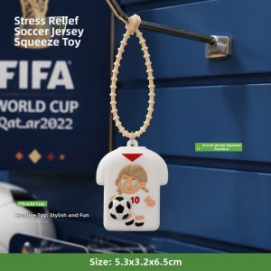 LONGKUI | Squishy Stress Relief Keychain World Cup Souvenir