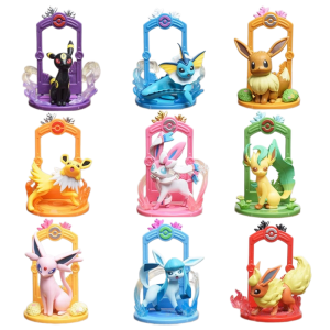 Takara Tomy | 9pcs/Set Pokemon Eeveelution Figure Set Eevee Umbreon Sylveon Espeon Glaceon Leafeon Blind Box Anime Figure Toy Birthday Gift