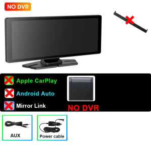 JMCQ 11.3" 4K wireless Carplay Dash Cam Rearview mirror camera Bluetooth Android Auto Dual Lens Car DVR Video Recorder GPS AUX