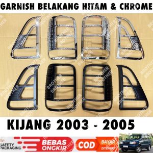 Garnish Belakang Kijang Kapsul LGX SGX Krista 2003 2004 Hitam Chrome