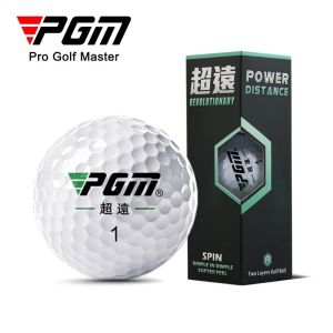 PGM 12 Balls High Elasticity White Two Layer Golf Ball in 80 To 90 Hardness Q023