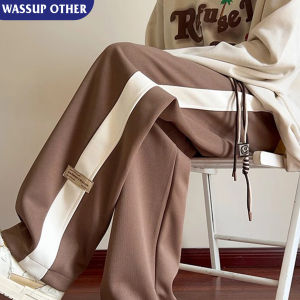 Mens Summer Wear Straight Leg Long Pants Casual Loose Sweatpants