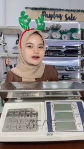 ACAS-6302 60Kg / 5Gr Timbangan Duduk Digital Dapur Meja Double Display Free Charger Laundry Sayur Buah Telur Sembako Paket Ekspedisi Murah Garansi Electronic Computing Scale 60 kg
