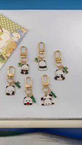 [SPRINTT] GK020 Gantungan Kunci Panda Lucu Bamboo Daun Keychain China Panda Lovely Gantungan kunci Kecil mobil / tas / hp Gantungan Kunci Pria Wanita