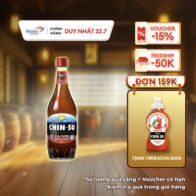 [22.7 Voucher 18% CHO ĐƠN TỪ 199k]Nước Mắm CHIN-SU Cá Cơm Biển Đông Chai 720ml