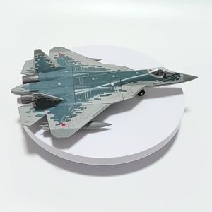 SU-57S Fighter 1/72 Plastic Assembly Scale Model (Including Base) Home Placement Collection and Decoration Creative Gift