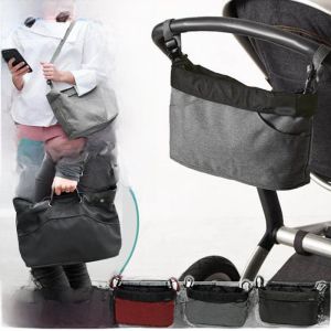 Large Capacity Baby Stroller Hanging Bag Storage Bottle Bag Accessory Universal Hook for Baby Stroller Handcart Other Accessories