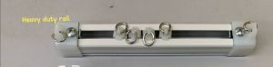 curtain railing 150cm 2pcs include brackets wall plug and screws
