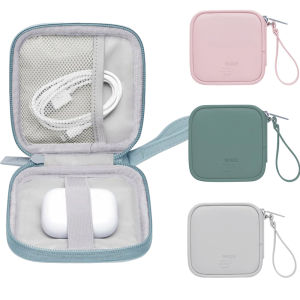 กระเป๋าเก็บหูฟังแบบพกพา กระเป๋าจัดระเบียบสายเคเบิลข้อมูล กระเป๋าอุปกรณ์ดิจิตอลอเนกประสงค์สำหรับที่ชาร์จ ยูดิสก์ ฝาครอบป้องกัน