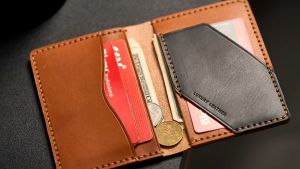 Ví Đựng Thẻ Da Vachetta Handmade LEALUX Mini Handmade