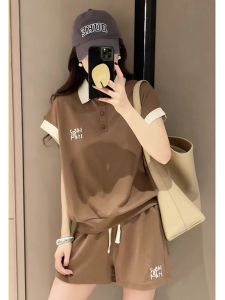 Leisure Slimming Fashion Short Pants and T-Shirt Set