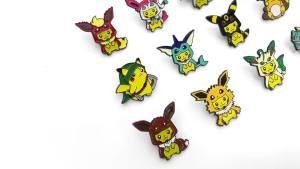 Bandai | Pokemon Pikachu Elf Enamel Pins Kawaii Character Brooch Clothing Backpack Lapel Badges Fashion Jewelry Accessories For Gifts