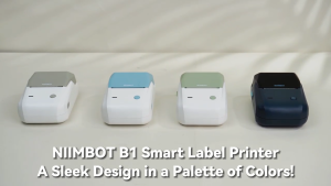 NIIMBOT B1 Portable Bluetooth Label Printer - Thermal Self-Adhesive Sticker Maker for Clothing Food Office (Smart APP Control)