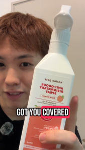 [24HR SHIP] ANTI-ODOUR DISINFECTANT SPRAY 500ml Peach Blossom Cat Dog Rabbit Kucing Deodorant Anti Virus 兔子天竺鼠 猫狗 除臭消毒喷雾