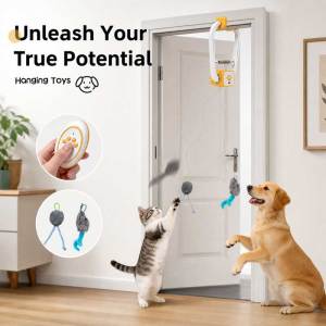 Teekland Tự Động đồ chơi tương tác cho mèo Có Thể Sạc Lại Treo Mèo Đồ chơi con mèo Cửa Đồ chơi con mèo Làm Giàu Đồ Chơi Cho Trong Nhà Mèo & Mèo Con Cửa Điện dụ mèo