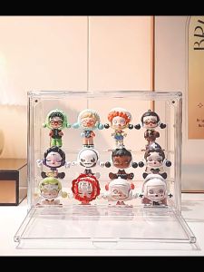Acrylic Display Case Stackable Dustproof Transparent Pop Mart  Toy Collection Organizer Showcase Figure Display Shelf for Labubu  Liilas