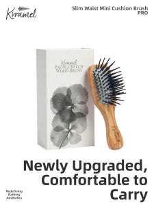 KRRAMEL | Mini Portable Cushion Comb for Women and Children Gentle on Hair