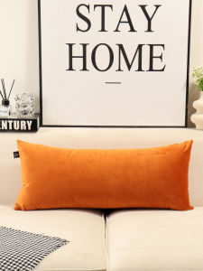 Long Rectangle Backrest Pillow Sofa Living Room Cushion Leg Clasping Sleeping Bed Headrest Cover Nordic Style Velvet Material