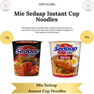 Mie Sedaap Selection Korean Spicy Soup Noodles 75g - Halal Certified Fried Instant Noodles with Crispy Onions & Customizable Spiciness