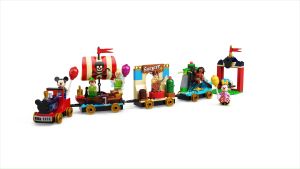Mainan Konstruksi LEGO Disney Celebration Train: Mainan untuk Usia 4 Tahun+