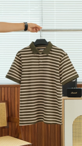Áo Thun Polo Nam Heritage Stripe Kẻ Sọc Vải Cotton Cao Cấp Thoáng MátTrẻ Trung Thanh Lịch Năng Động Chuẩn Form