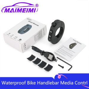 Motorcycle Handlebar Media Controller Steering Wheels Switch Bluetooth-compatible Wireless Media Smart Phone Remote Controller