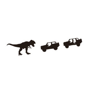 Suitable for Front Windshield Glass Ford Bronco Windshield Sticker Easter Egg Tyrannosaurus 7283