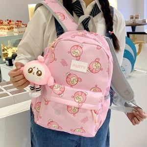 Childrens Cartoon Egg Son Backpack Dual Shoulder Bag for Kindergarten to Grade 3 Boys And Girls School Bag with Computer Compartment