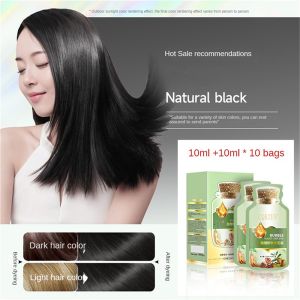 ⭐️SG STOCK⭐️ Natural plant bubble hair dye shampoo for grey hair coverage / Black hair dye shampoo / Hair colour shampoo 泡泡染 染发洗发水