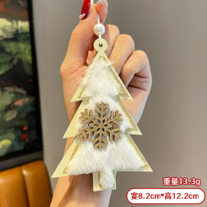 Nordic Style Christmas Tree Decoration Wooden Snowflake Atmosphere Setup Props Christmas Ornaments Festive Celebration Supplies