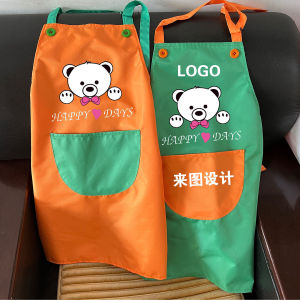 Tạp Dề Trẻ Em Chống Thấm Nước Trẻ Em Nhà Bếp Trẻ Em Ăn Cơm Vẽ Thư Pháp Hoạt Động Của Cha Mẹ Và Con Người Áo Mặc Ngược Không Tay Đặt Làm Con Dấu