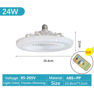 Summer Fan Light LED E27 Remote Control 85-265v Lighting Source For Bedroom Living Room Home Silent Fan Lamps Ceiling Chandlier