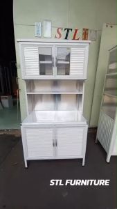 ตู้ครัวหน้าเรียบ โครงอลูมิเนียม รุ่น JESSIE