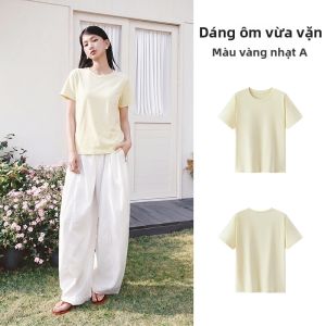 Semir | Áo Thun Cổ Tròn Màu Trơn Mùa Hè