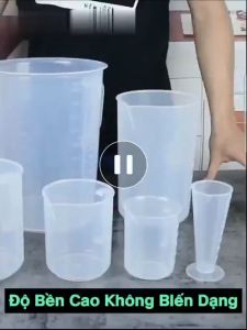 100ml 250ml 500ml 1000ml 2000ml 3000ml 5000ml CA ĐONG CHỊU NHIỆT ĐỊNH LƯỢNG PHA CHẾ | Cốc nhựa trong suốt vạch chia rõ ràng