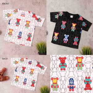 DhadomKids - KAOS ANAK LAKI LAKI & PEREMPUAN USIA 1-8 TAHUN GAMBAR HERO BONEKA